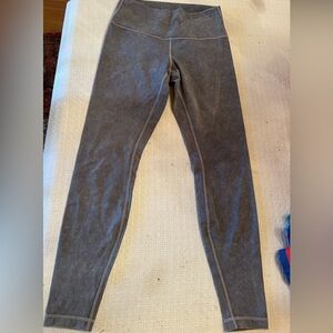 LULULEMON LEGGINGS in a weathered gray  size 8. Full length and high waist.